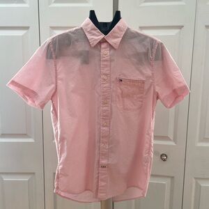 Tommy Hilfiger Light Pink Casual Button Down Shirt